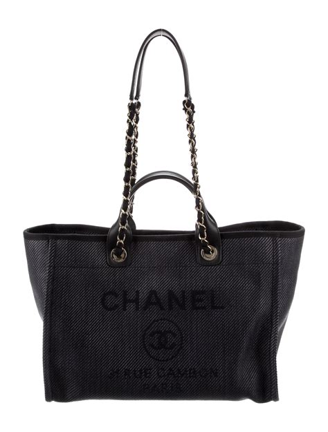 chanel deauville chain shoulder tote bag|chanel deauville medium tote bag.